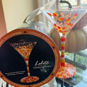 Lolita Candy Corn Tini Glass with Box